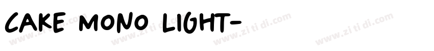 Cake Mono Light字体转换